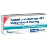 Healthypharm - Mebendazol - Wormkuurtabletten - 2 Tabletten - 100 mg