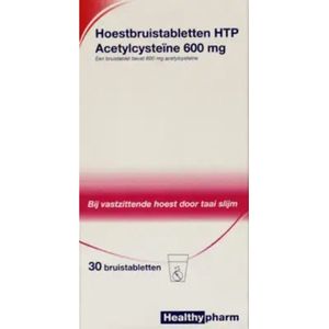Healthypharm Acetylcysteine 600mg - 1 x 30 bruistabletten