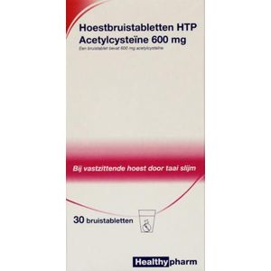 Healthypharm Acetylcysteine 600mg - 1 x 30 bruistabletten