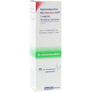 Healthypharm Neusspray Xylometazoline 1 mg/ml Menthol 10 ml