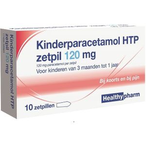 Healthypharm Paracetamol kind 120mg  10 zetpillen