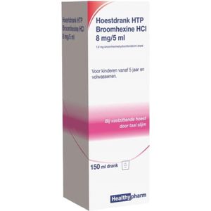 Healthypharm Hoestdrank broomhexine hci 8mg/5ml 150ml