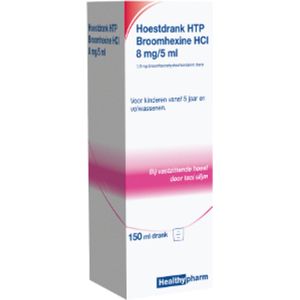 Healthypharm Hoestdrank Volwassen 8mg/5 ml - 1 x 250 ml