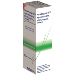 Neusdruppels Xylometazoline HCl 1 mg/ml Healthypharm - 10 ml