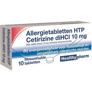 Healthypharm Cetirizine diHCl 10 mg  10 tabletten
