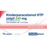 Healthypharm Paracetamol kinderen 240mg  10 zetpillen