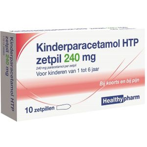 Healthypharm Paracetamol Kinderen 240 mg 10 stuks
