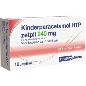 Paracetamol kinderen 240 mg Healthypharm - 10 zetpillen