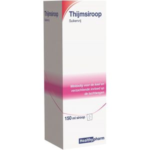 Healthypharm Suikervrij - Thijmsiroop - 150 ml