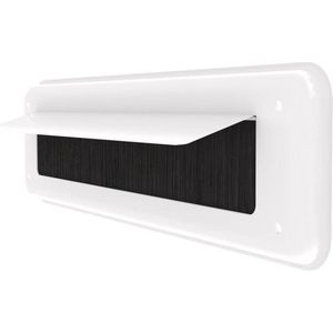 Tochtklep - Wit - Aluminium - door-line - binnen wit 52.00.125