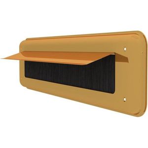 Tochtklep - Messing gepolijst - Aluminium - door-line - Binnen Messing Gepolijst 52.00.130