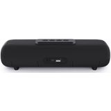 NewRixing NR-2027 TWS Long Bar Shaped Bluetooth Speaker with Mobile Phone Holder(Black)