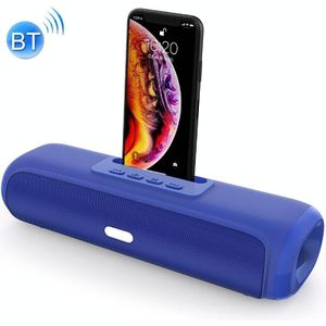 NewRixing NR-2027 TWS Long Bar Shaped Bluetooth Speaker with Mobile Phone Holder(Blue)