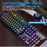 FOREV FV-Q305S Kleurrijke lichtgevende bekabelde gaming-toetsenbord en muisset
