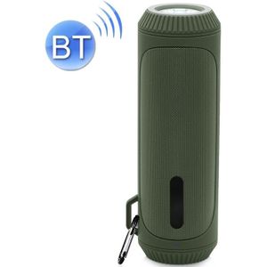 NewRixing NR-4016A TWS Outdoor Splashproof Bluetooth Speaker with Carabiner Handle & SOS Flashlight(Green)