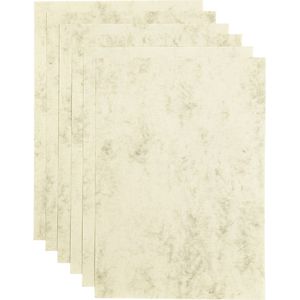 Papicolor - Kopieerpapier A4 200gr 6vel marble ivoor