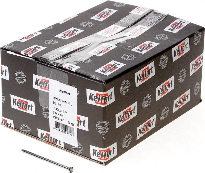 Spijkers - Draadnagel - Blank - Staal - Grootverpakking van 5 kg