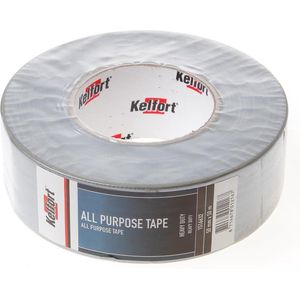 Kelfort - Ducttape - Zilvergrijs - Katoen - Rollengte 50 m - Breedte 50 mm