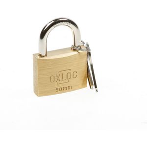 Oxloc Hangslot cilinder messing 50mm