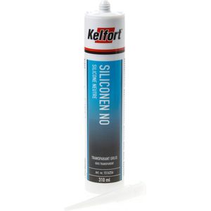 Kelfort - Siliconenkit - Transparant/Grijs - 310 ml