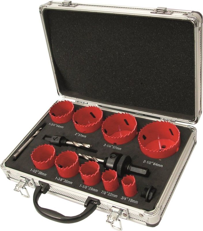 Kelfort - Gatzaagset - Bi-Metaal - 13-delig - Inclusief Opbergkoffer