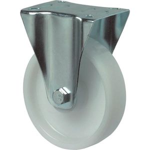 Kelfort Bokwiel polyamide wiel met rollager, wit 125kg 80mm (Prijs per stuk)