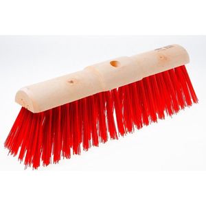 Gemeentebezem rood pvc 45cm