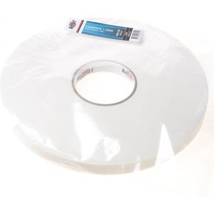 Foam tape dubbelzijdig 1.5mm x 19mm x 33 meter