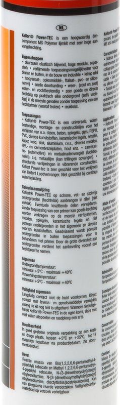 Kelfort - Powertack - Lijm - Zwart - Polymer - 290ml