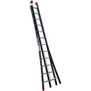 Reformladder Magnus zwart 2x12