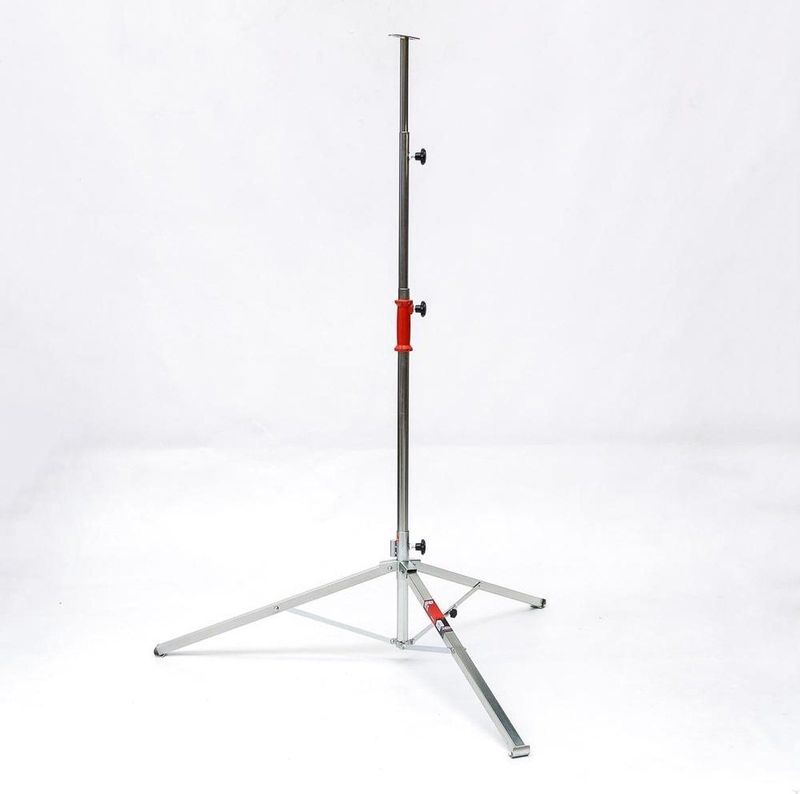 Kelfort - Bouwlampstatief - 3-delig - Elektrolytisch Verzinkt - Hoogte 1,30-3,20 m