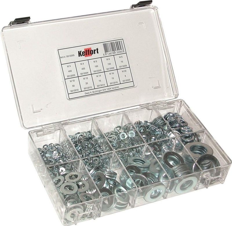Kelfort Assortimentsdoosje Sluitringen - Doos Nr. 4 10 Delig