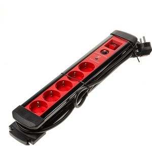 Verdeeldoos 5-voud m.schakelaar 3x1.5m