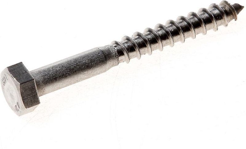 Kelfort - Houtdraadbout - RVS A2 - 10 x 100mm - Afname Per: 50 Stuk