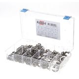 Assortimentsdoos ring RVS A2 DIN127 + DIN 6798