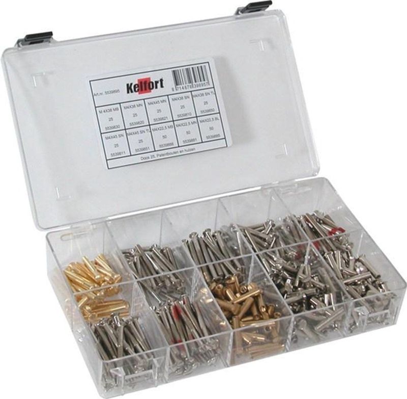 Kelfort Assortimentsdoos patentbouten en hulzen nr. 25