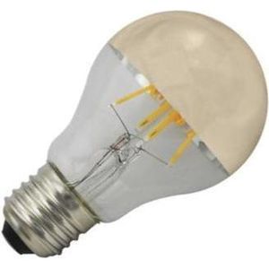 Standaardlamp kopspiegel goud LED filament 6W (vervangt 60W) grote fitting E27
