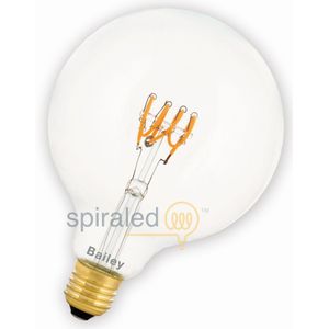 Bailey Spiraled Leslie | LED Globelamp | Grote fitting E27 Dimbaar | 4W (vervangt 40W)