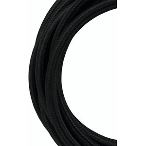 Textielsnoer - Zwart - 3 x 0.75mm² - 3 Meter