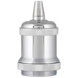 Lampfitting - E27 - Chroom - Metaal - Trekontlasting
