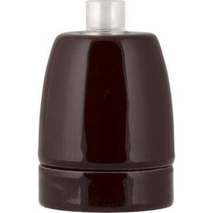 Lamphouder E27 Porselein Bruin