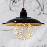 Lampfitting - E27 - Zwart - Porselein