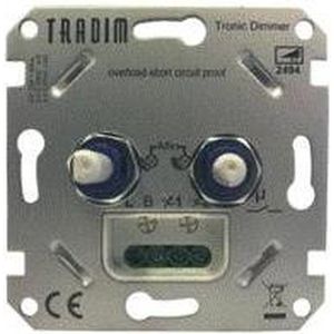 Tradim Duo LED Dimmer 230V, Tronic, Fase afsnijding, 2 X 3W-100W