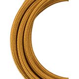 Bailey - Textielsnoer - Goud - 2 x 0.75mm² - 3 Meter