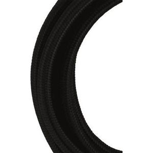 Bailey textielsnoer op rol 50 meter 2x0.75 mm2 - zwart (140317)