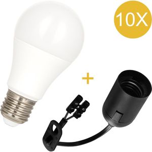 Bailey - Combi Pack E27 Fitting - 10 Lampen - Zwart - Kunststof