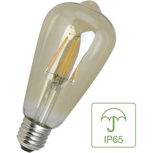 Bailey LED lamp E27 | Edison ST64 | Outoor Filament | Goud | 2200K | IP65 | 4W