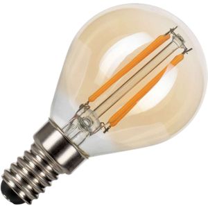 Bailey LED Filament kogellamp E14 4W 300lm 2200K Goud dimbaar P45