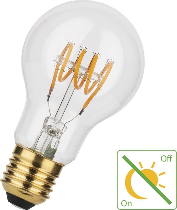 Bailey - Sensorlamp - Peervorm - Helder - 2200K - E27 - 4W