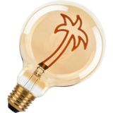 Bailey - LED Silhouette Palm G95 - Lamp - Goud - Dimbaar - Ø9.5cm